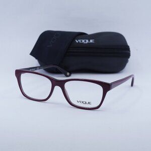 Final Price! Vogue VO2714 2584 Dark Red Eyeglasses 52mm